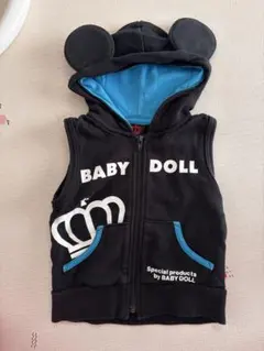 BABY DOLL ミッキー耳付きベスト