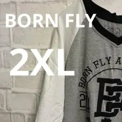 BORN FLY アメリカTシャツ 輸入品 品薄 2XL 希少