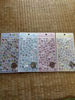 m*u様 しずくちゃんミニボンボンドロップシール　4種セット
