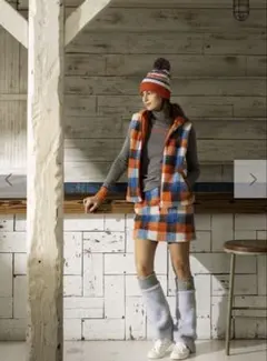 ロサーセン　レディース　防寒ボアスカートS ゴルフウェア チェック柄