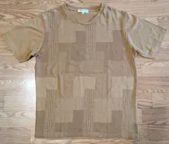 メンズ 半袖 Tシャツ THE SHOP TK ブラウン Lサイズ クルーネックのサムネイル