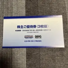 セントラルスポーツ 株主ご優待券 3枚綴のサムネイル