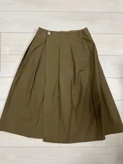 【Pallas Palace】コットン100％　切替ロングフレアスカート　レッド Pallas Palace】コットン100％ 切替ロングフレアスカート レッド