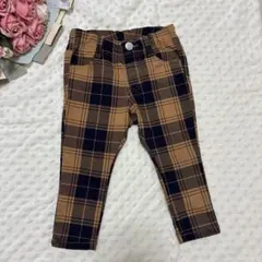 BREEZE チェック柄 ロングパンツ 90
