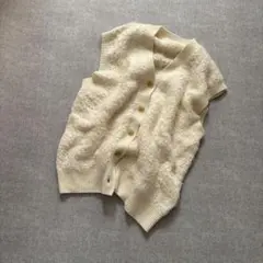 BEAUTY&YOUTH アルパカブレンド シャギーベスト　ニットベスト