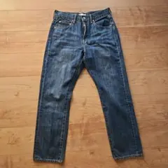 ☆Green Label Relaxing☆ブルーストレートデニム☆美品４０☆のサムネイル