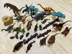 恐竜　フィギュアセット 18体　ティラノサウルス他　おもちゃ