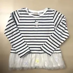 petit main サンリオ　ポチャッコストライプ長袖カットソー 120cm