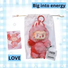 LABUBU ラブブ big into energy LOVE 赤 ポップマート