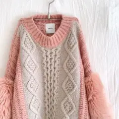 AMERI ECO FUR SLEEVE KNITのサムネイル