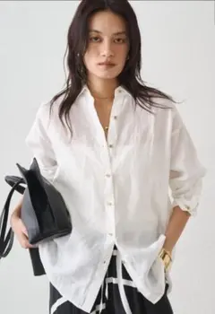 25日まで／極美品】Loungedressリネン バックタイシャツ - メルカリ