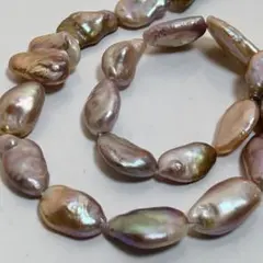 xk514/SALE！淡水パール◇シャンパンオレンジピンク　バロック形　1連