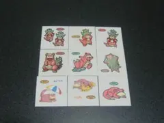 ヤドン、ヤドラン、ヤドキング　９枚セット　ポケモン　デコキャラシール　第一パン