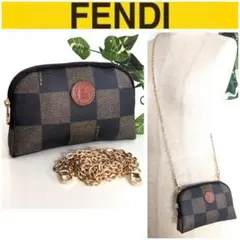 良品 フェンディ 2way サコッシュ ショルダーポーチ 鞄 レディース メンズ