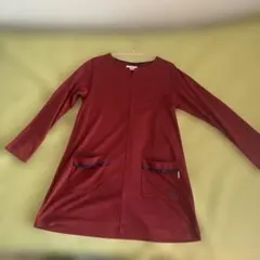 ワインレッド チュニック 長袖
