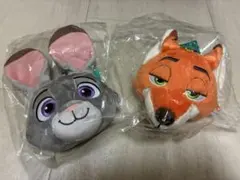 ズートピア　ニック　ジュディ　立体フェイスポーチ