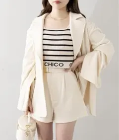 Chico テーラードジャケットセットアップ