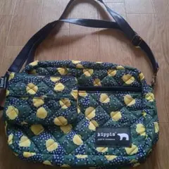 リンネル キッピス 北欧柄 キルティングショルダーバッグ ポーチ