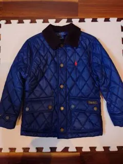 23(美品)Polo Ralph ネイビー キルティングジャケット 5　110