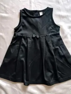 西松屋　フォーマルワンピース　ジャンパースカート　黒80　冠婚葬祭　セレモニー