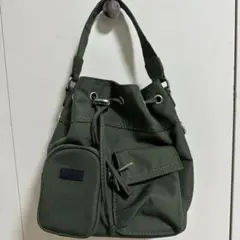 MOUSSY ショルダーバッグ カーキ 巾着型のサムネイル