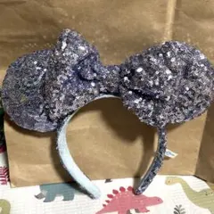 ミッキー耳型スパンコールカチューシャ