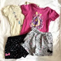 【まとめ売り】4点セット　Tシャツ　ショート丈パンツ　ズボン　120 130
