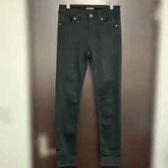 CLOSSI ブラック カジュアルパンツ スリムフィット