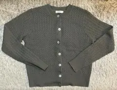 イエナ　ニットカーディガン（カーキ）