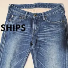 SHIPS シップス デニム ローライズ スキニー レディース XS ◎のサムネイル