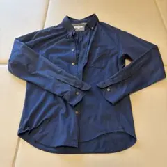 BEAUTY&YOUTH ネイビー ボタン付きシャツ M