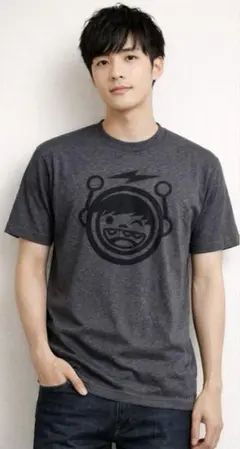 グレー キャラクターTシャツ Mサイズ