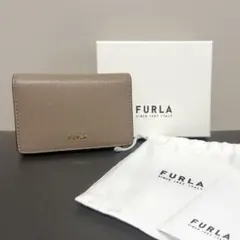 【新品未使用】FURLA フルラ 名刺入れ カードケース グレージュ