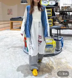 ニコアンド シャーリングリメイク風チュニック ナチュラル新品