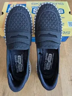 SKECHERS スリッポン 159471 ブラック 8.5