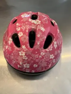 ⭐︎子ども用ヘルメット⭐︎ 花柄 ピンク（48cm-54cm）