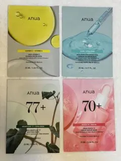 新品/anua シートマスク 4種セット/ビタミンC/PDRN/ドクダミ/桃