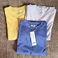 ユニクロU エアリズムコットンオーバーサイズ Tシャツ 男女兼用S 3枚セット