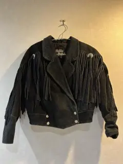 60-70's vintage レザージャケット　フリンジ　スエード　ヒッピー