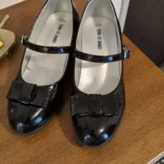 COMME CA ISM ブラックフォーマルシューズ 21.0cm