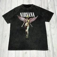 NIRVANA In Utero Tシャツ ヴィンテージ加工 バンドT 半袖