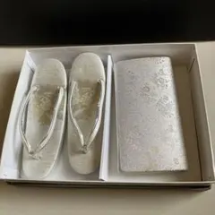 草履 バッグ セット 和装小物 シルバー系 - メルカリ