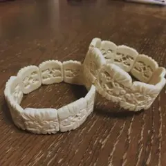 象牙調　極太　バングル 象牙調 極太 バングル