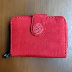 Kipling 二つ折り財布　赤のサムネイル