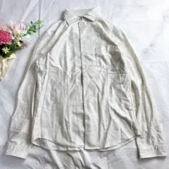 ニコルクラブフォーメン テンセル混 ストレッチシャツ アイボリー 48 L位