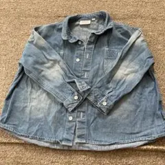 古着風デニムシャツ　110cmのサムネイル