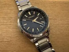 SEIKO SBTM293 ソーラー電波 ブラック文字盤 メンズ 腕時計動作良好のサムネイル