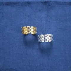 レスブリス トリコットリング ゴールド＆シルバー 2点セット