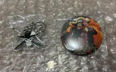 ワンピース 海賊旗ステンドチャームコレクション 輩缶バッジ ミホーク 黒ひげ