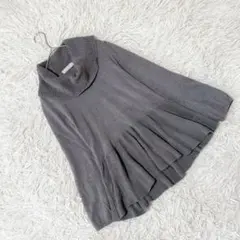 《エニィスィス》 (2) オフタートルネックペプラムニット フェミニン 秋冬